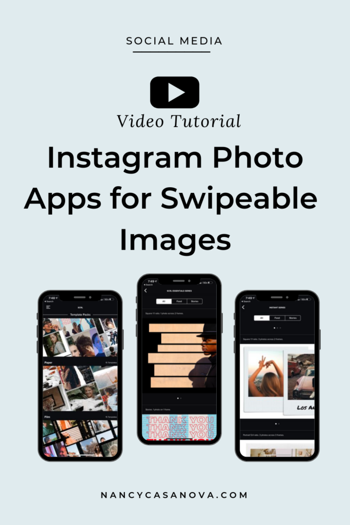 Start creating seamless images for your Instagram feed that visually engages your followers using the multi-photo feature. Here are some useful apps that will help you create swipeable images, panoramas and creative collages for your Instagram feed. These apps have really unique and creative templates that allow you to swap in images to create a seamless multi-post on Instagram. 
