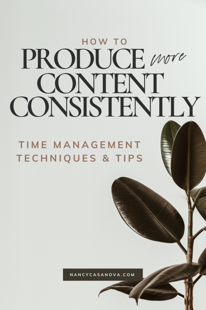 Learn about the small changes you can make and action you can take that will help you create content more consistently.