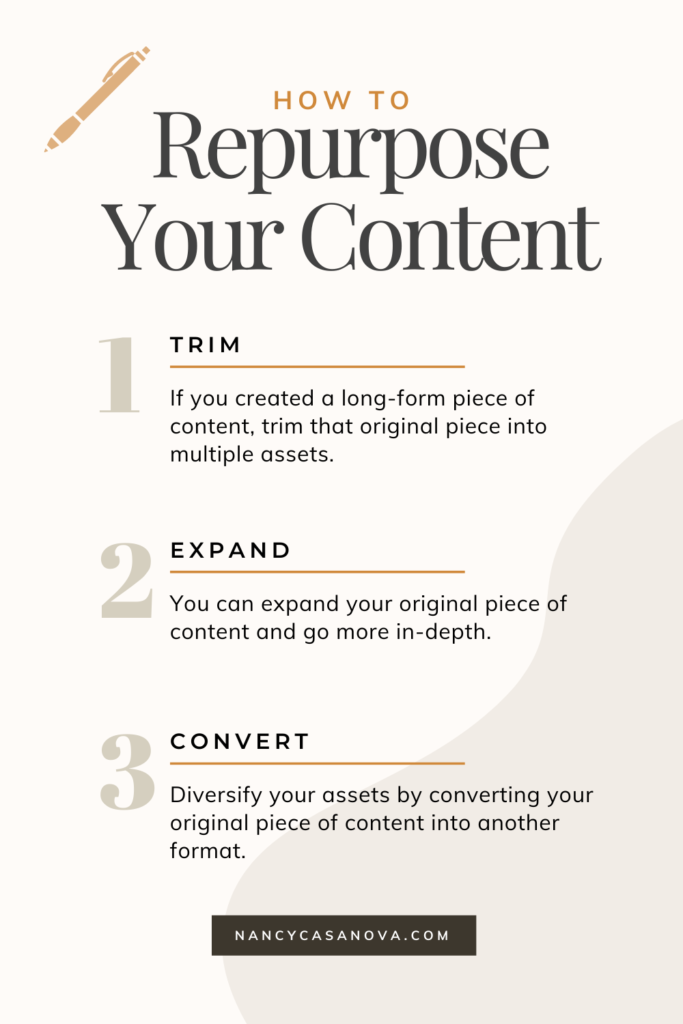 Learn how to effectively repurpose your content. Download this guide that helps you make the most out of your content. 