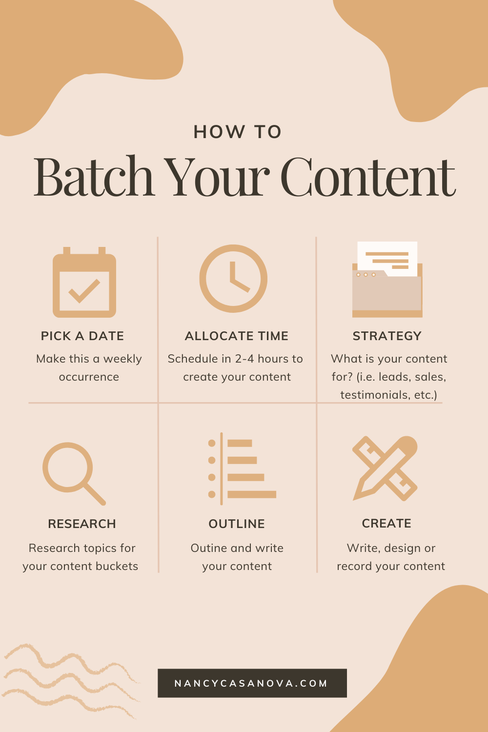 Step-By-Step Process of How to Batch Create Your Social Media Content content batching, batching social media content, batching productivity, batching content, batching tasks, social media strategy, social media marketing, social media content, batch blogging, online business, instagram tips, content marketing