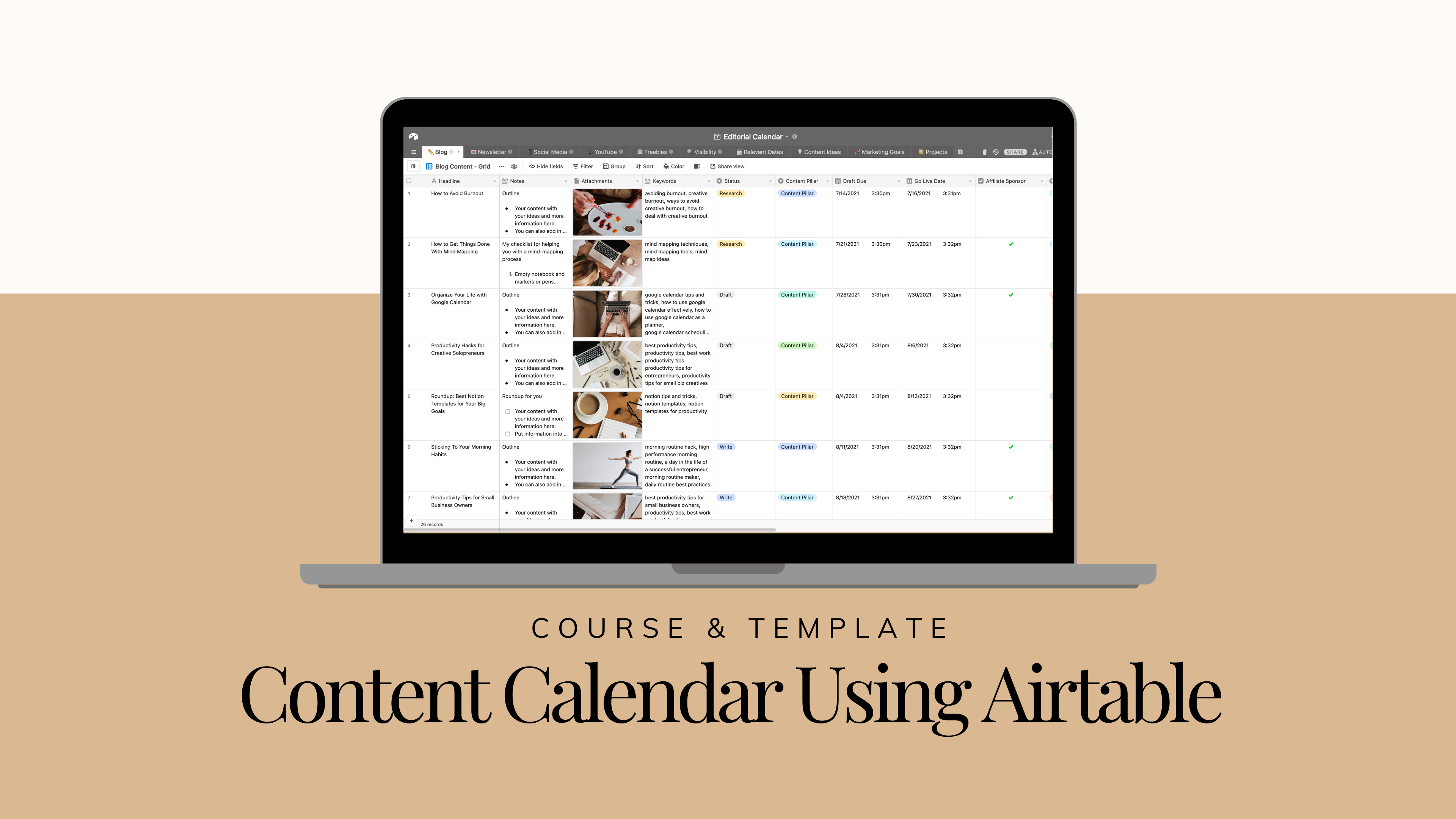 Airtable Calendar NancyCasanova
