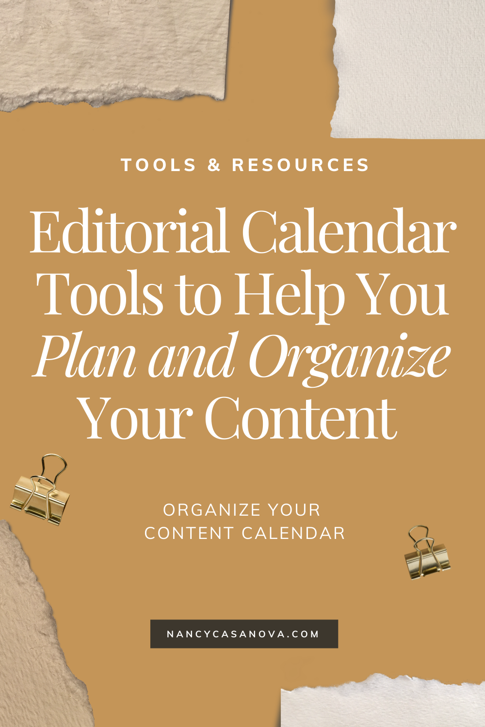 Here are some tools you can use to build and manage your editorial calendar. 