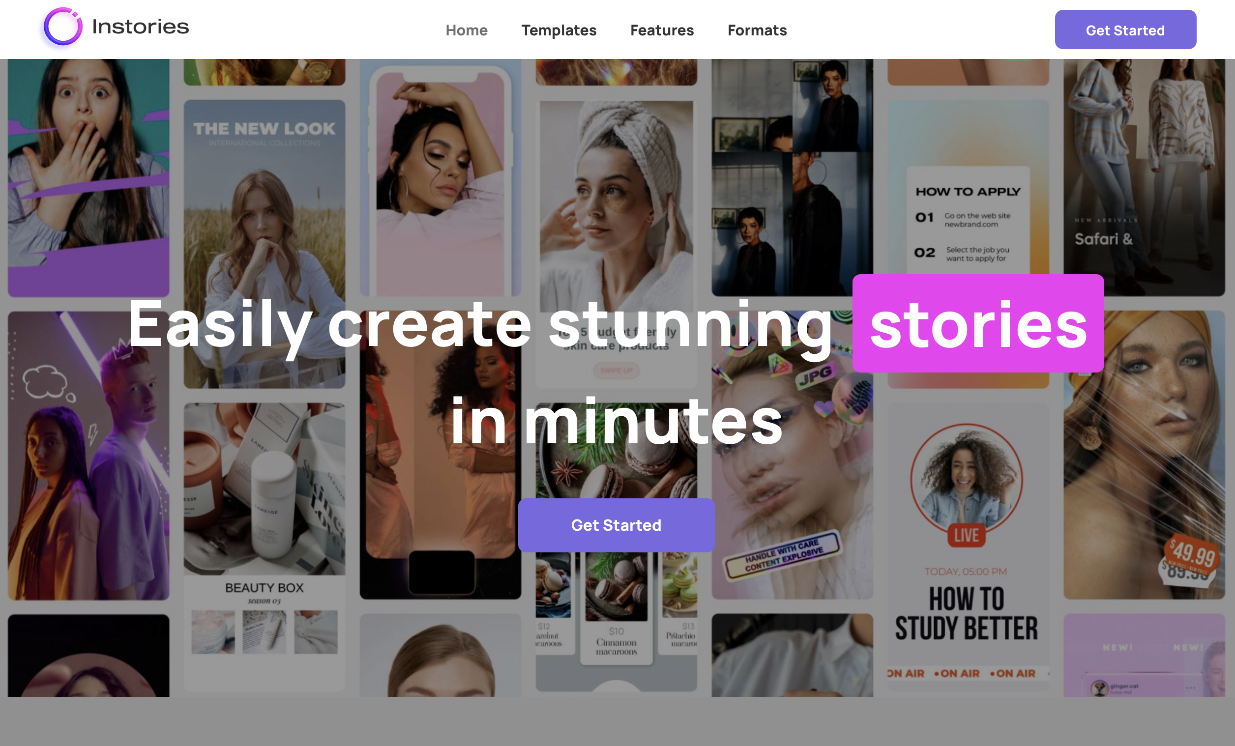 InStories helps you create beautiful and professionally edited graphics for social media. 