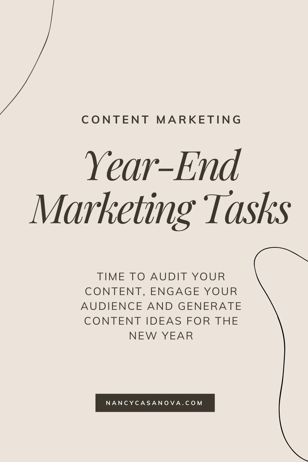 Time to audit your content, engage your audience and generate content ideas for the new year.