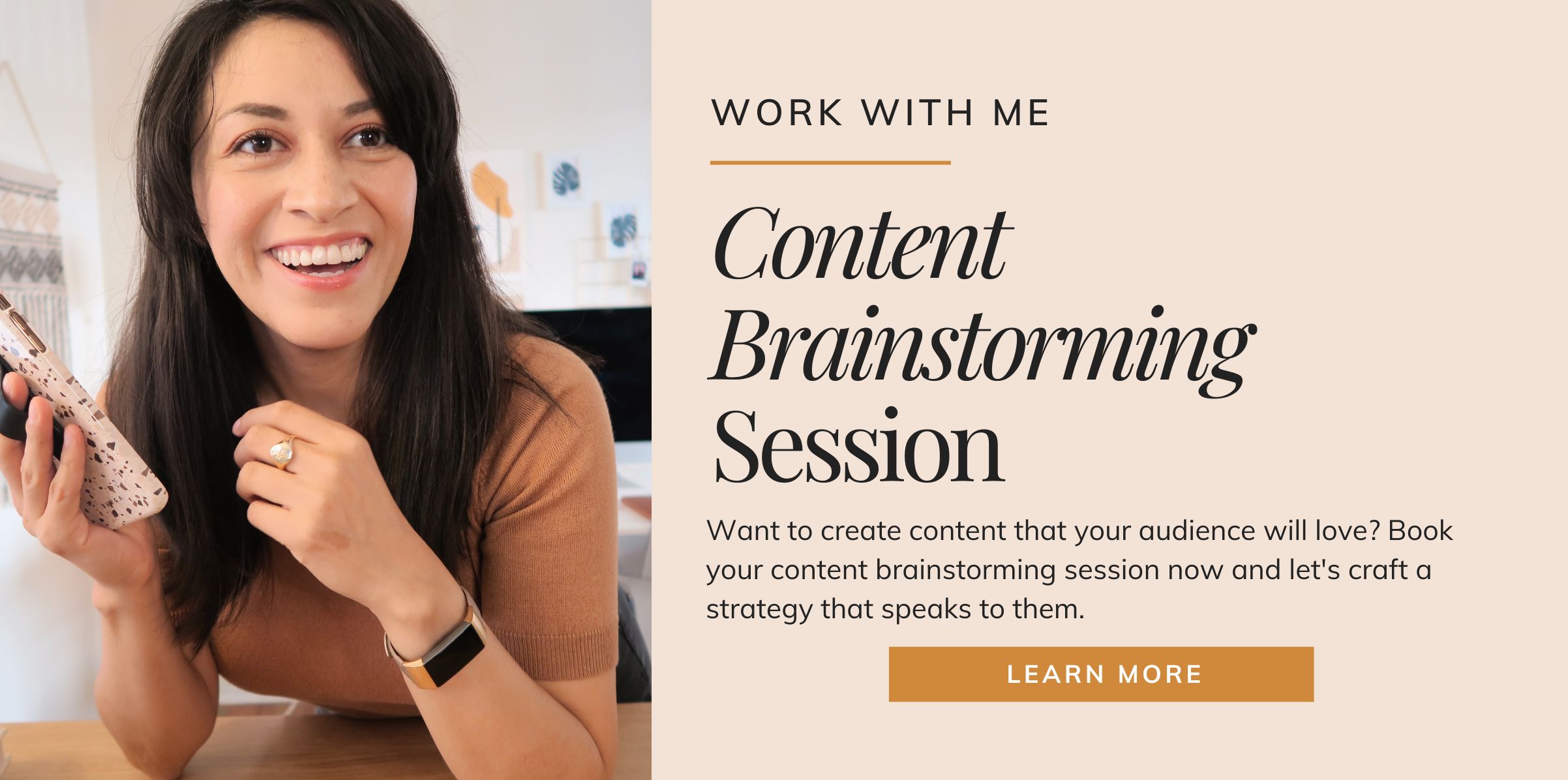 Need help developing a content plan that will drive traffic and engagement? Let's schedule a content brainstorming session and create a strategy that works for you