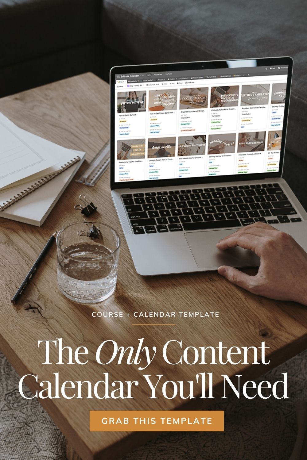 Streamline your content creation process with a content calendar that integrates your content strategy, marketing goals and projects all into one place.

